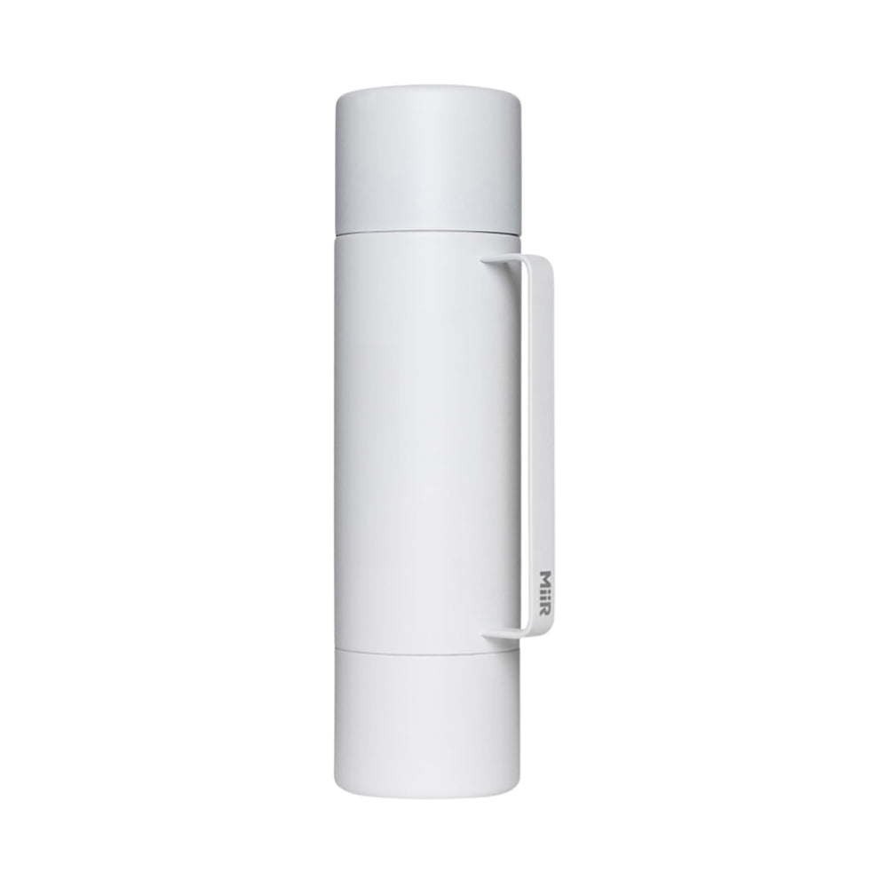 MiiR® 33 oz Stainless Steel Tomo Thermos in white.