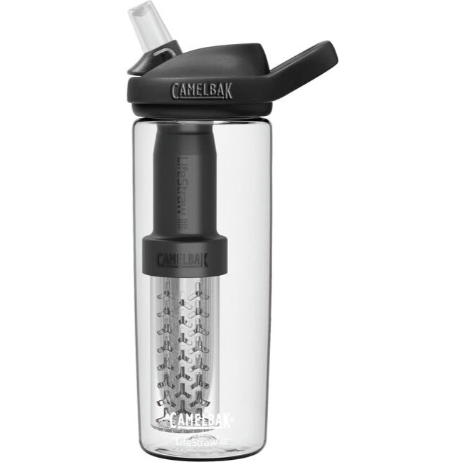 Customizable recycled plastic Camelbak Eddy 20 oz Bottle Filtered by LifeStraw in clear