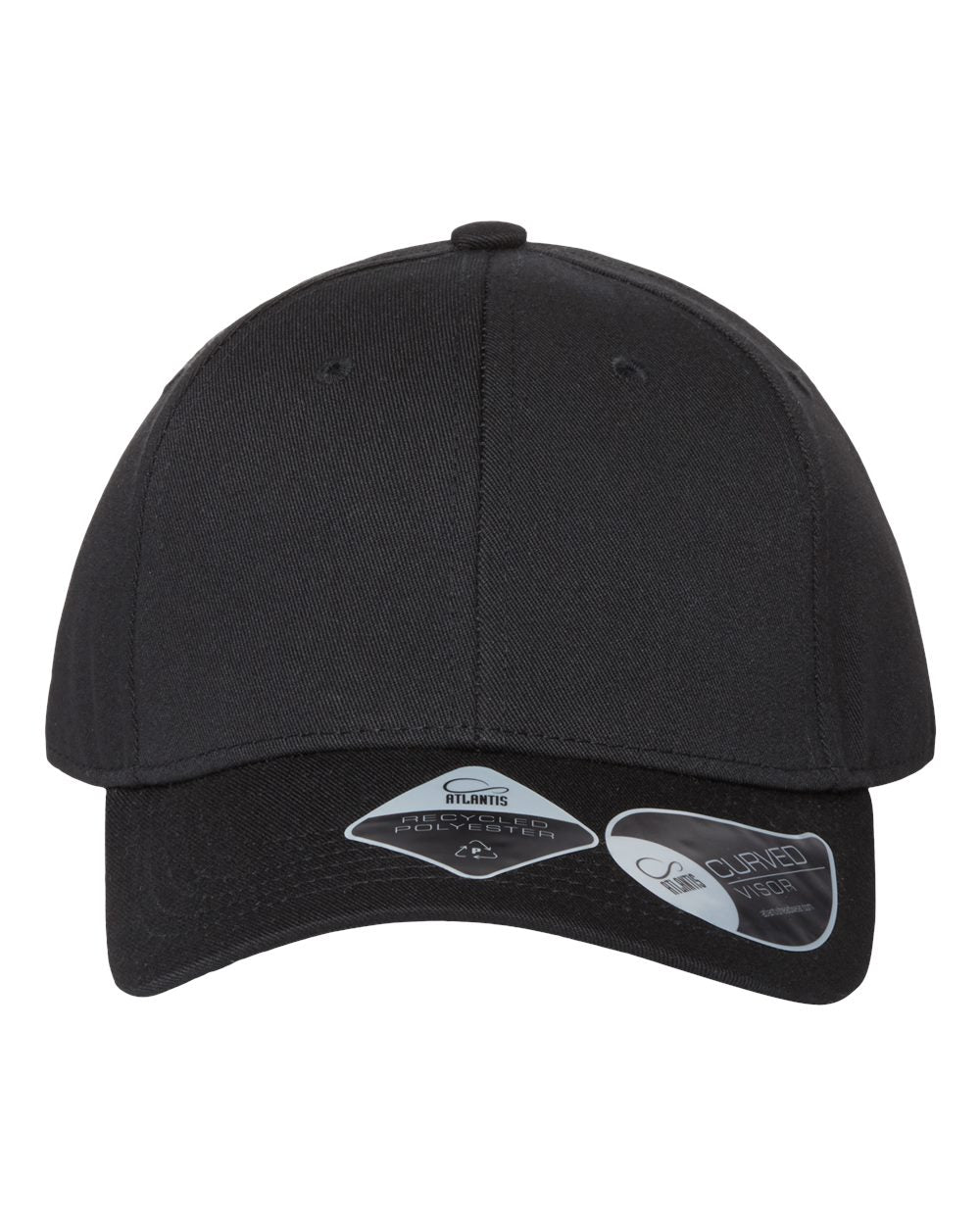 Customizable Atlantis Headwear Structured Joshua Hat in black.