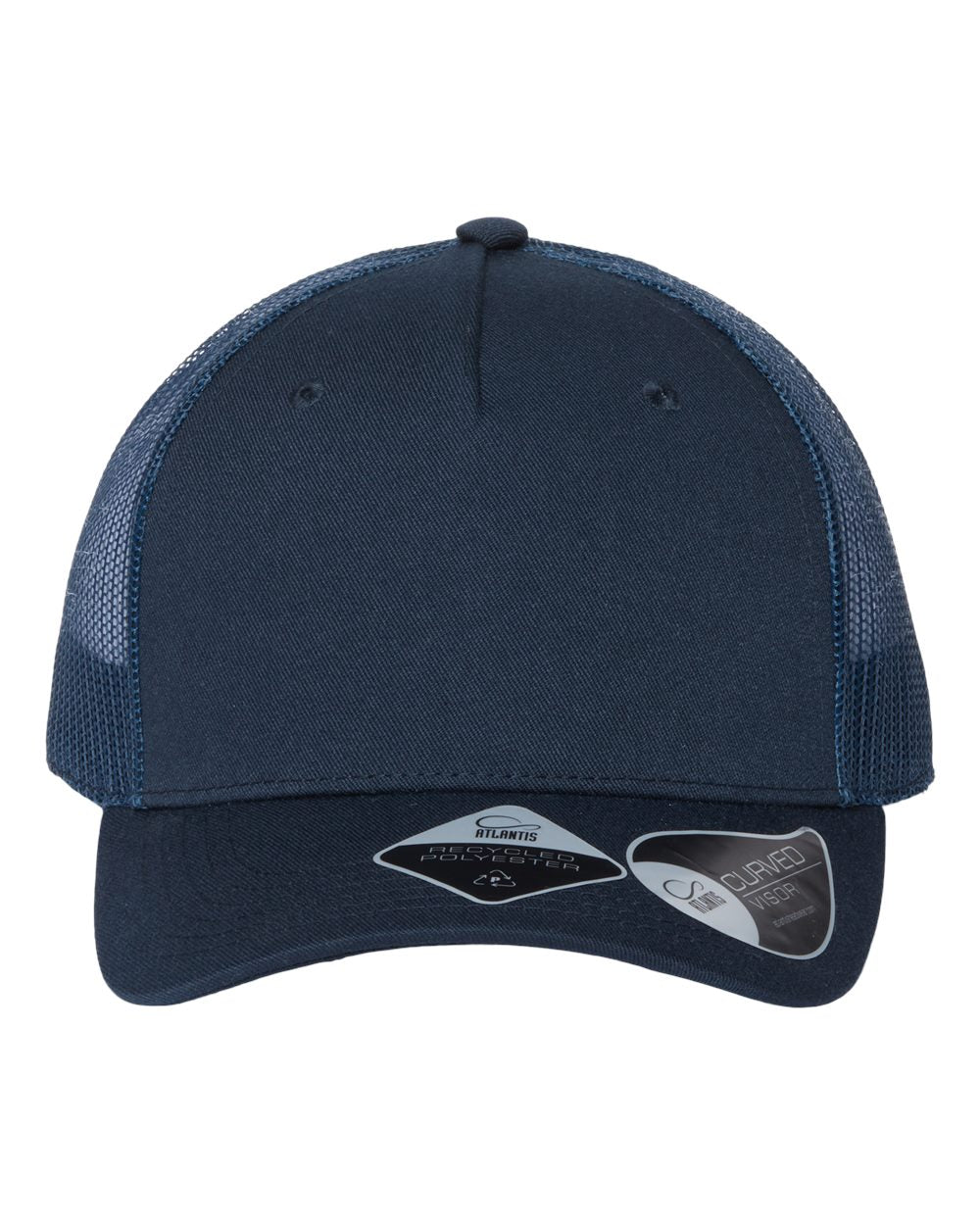 Customizable recycled polyester Atlantis truck hat in navy