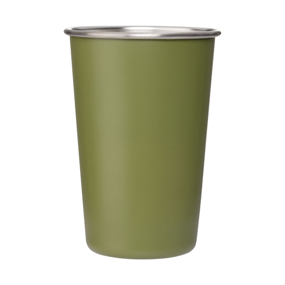 16 oz Dubliner Stainless Steel Pint Cup in green.