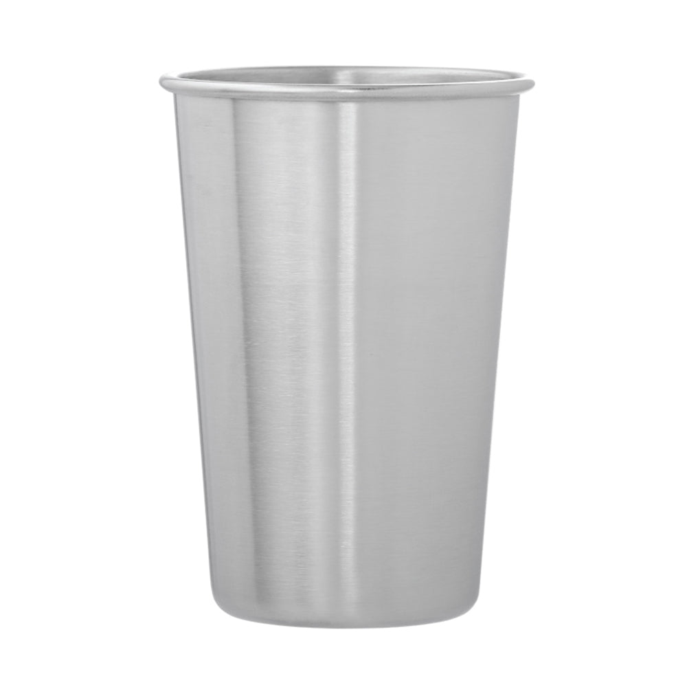 16 oz Dubliner Stainless Steel Pint Cup in silver.