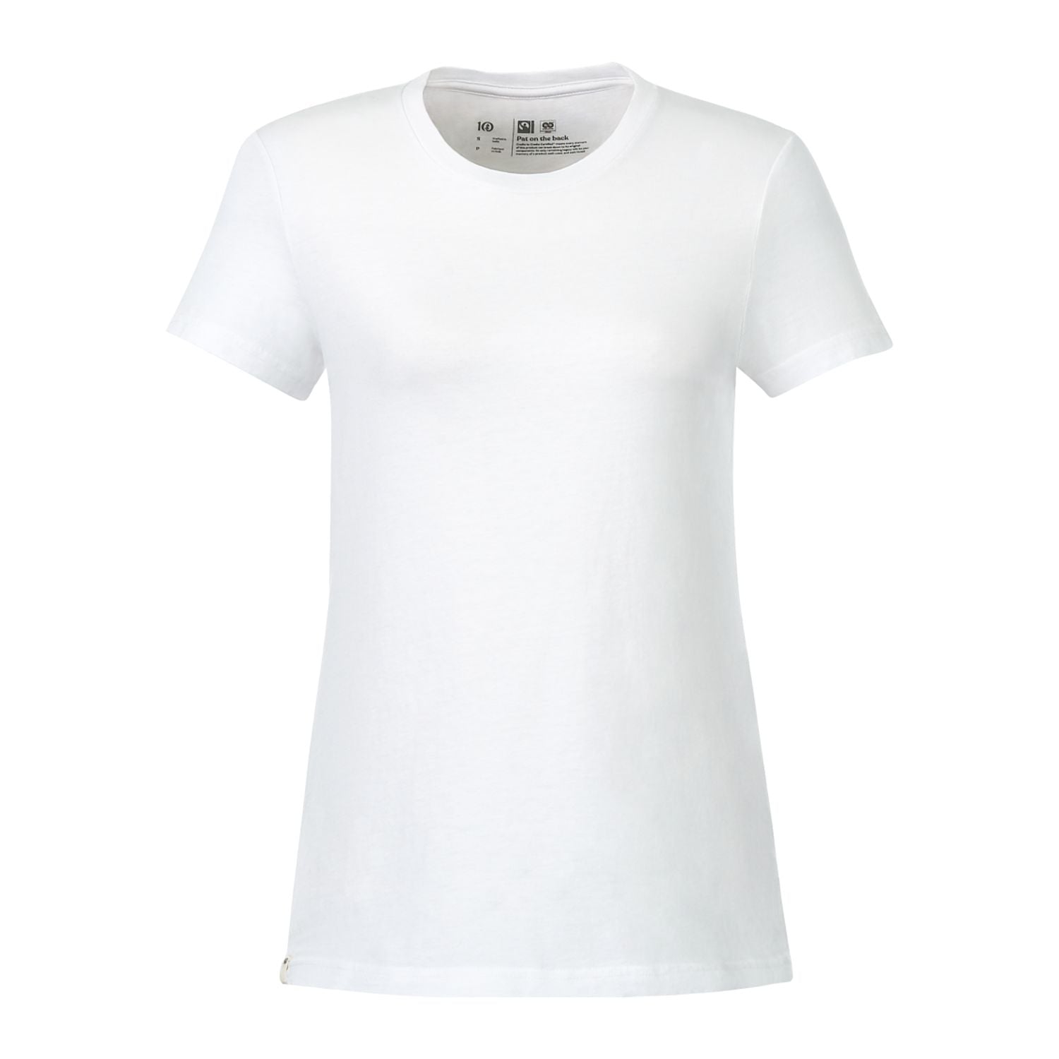 Customizable Tentree men's organic cotton short sleeve tee in white.