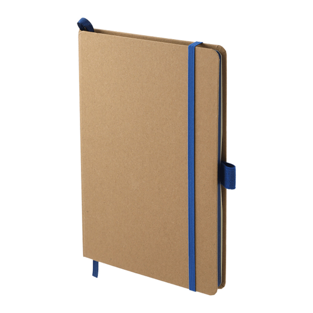 5.5" x 8.5 Eco ColorPop Journal- Recycled Materials in blue from the side