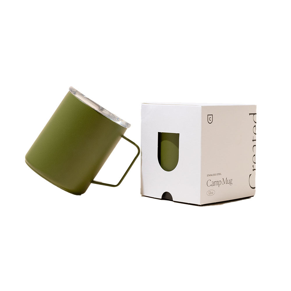 Created Co. 12 oz Stainless Steel Camp Mug in green