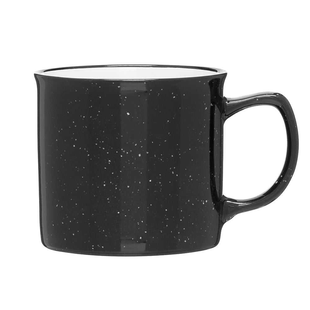 12 oz Speckled Stoneware Mug in black