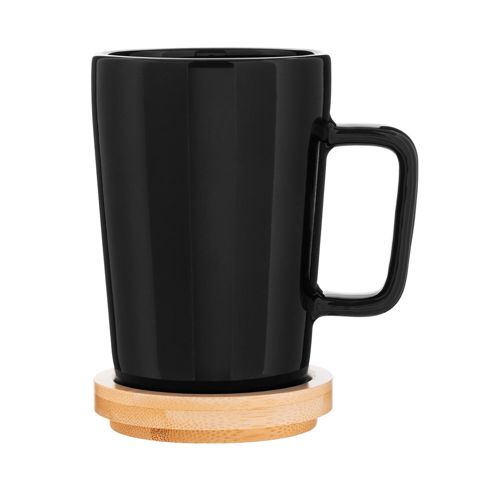 14 oz Sonder Mug with Bamboo Coaster