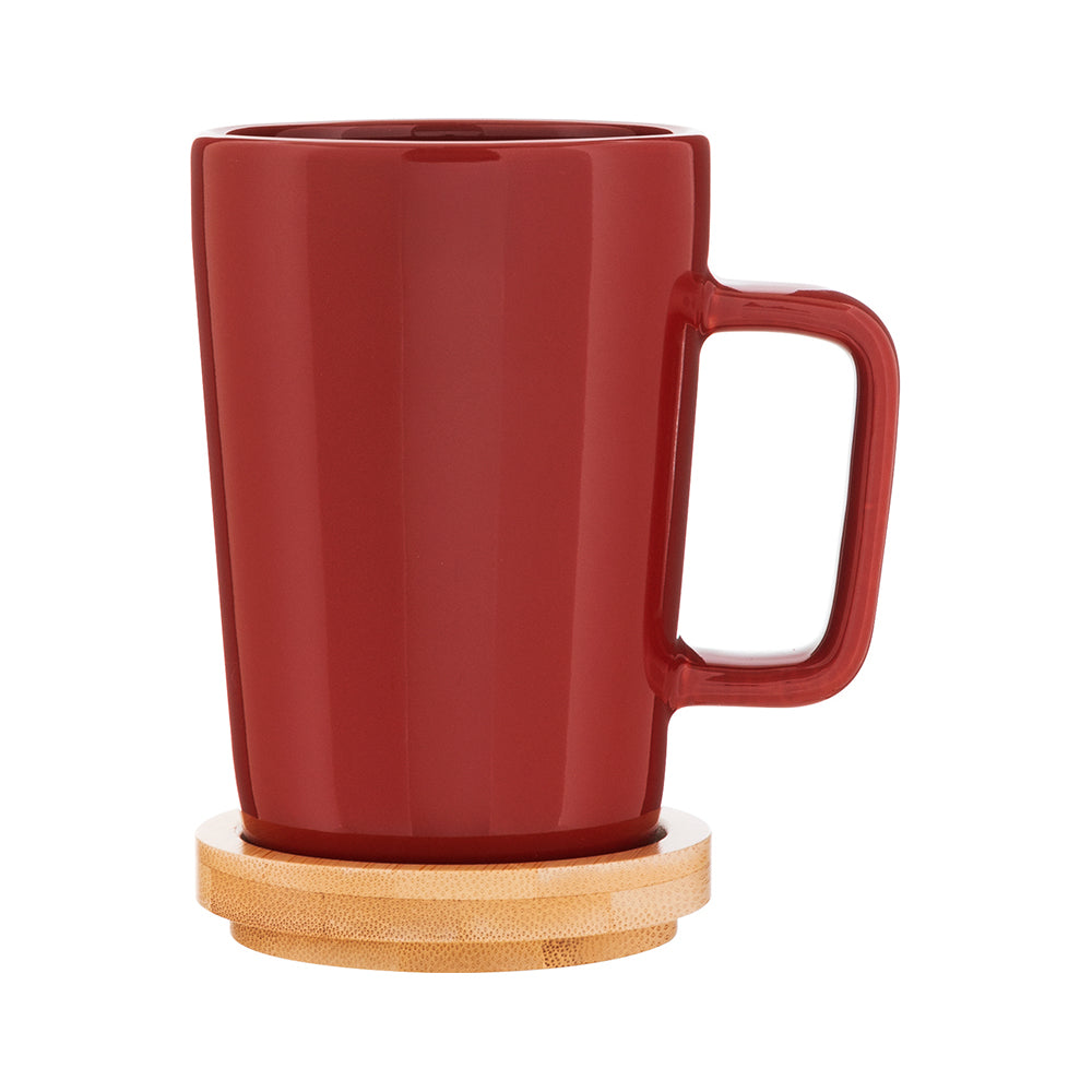 14 oz Sonder Mug with Bamboo Coaster