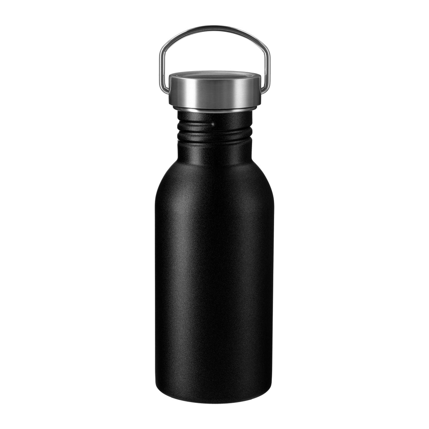 Thor 20 oz Stainless Steel Single-Walled Sports Bottle in black