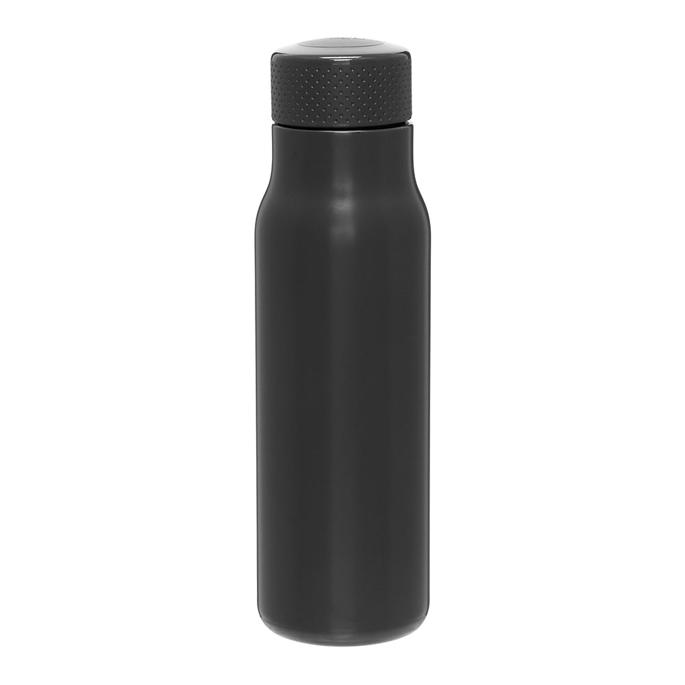 Customizable 25 oz Single-Wall Stainless Steel Tread Bottle in black
