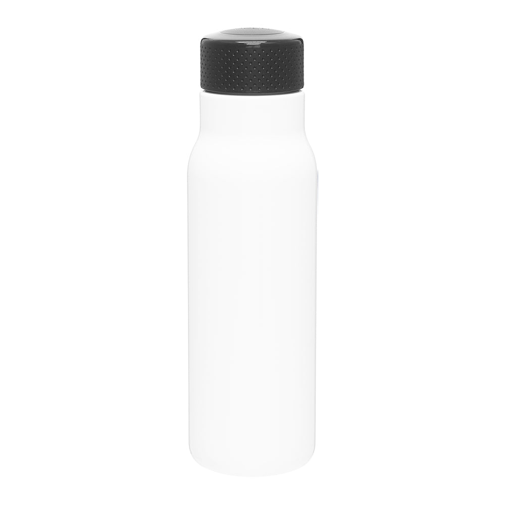 Customizable 25 oz Single-Wall Stainless Steel Tread Bottle in white