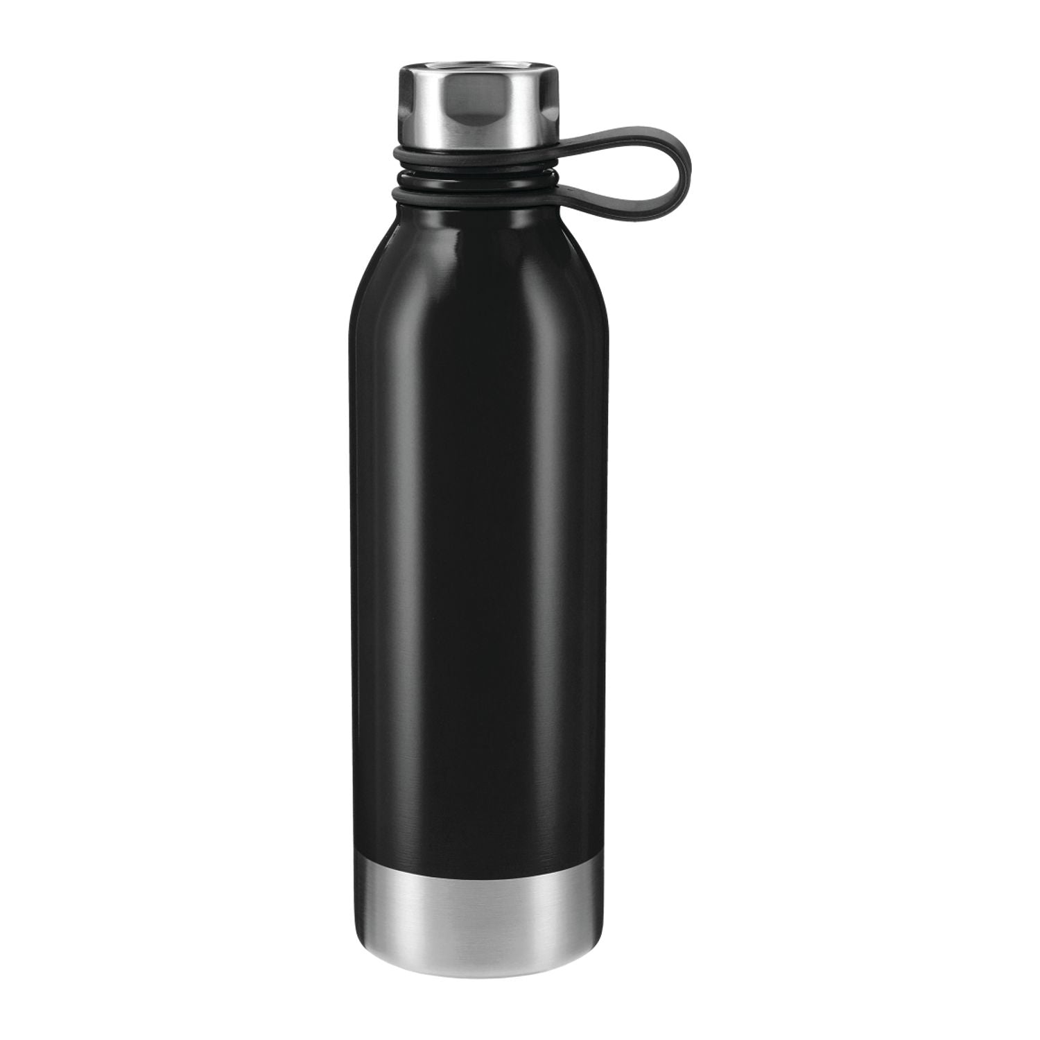 25oz Perth Single-Walled Stainless Steel Sports Water Bottle in black