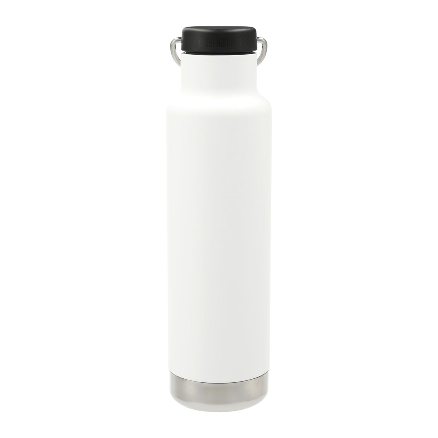 Klean Kanteen 20 oz Eco Insulated Classic With Loop Cap in white