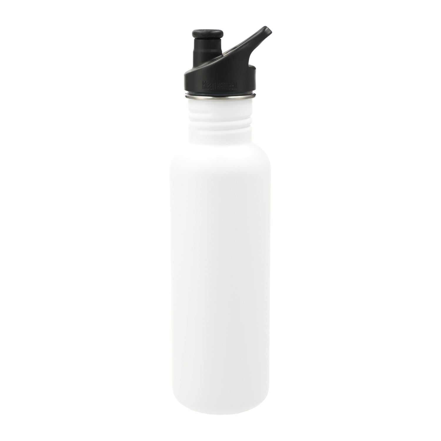 Klean Kanteen 27 oz Eco Classic Single-Walled With Sport Cap in white.
