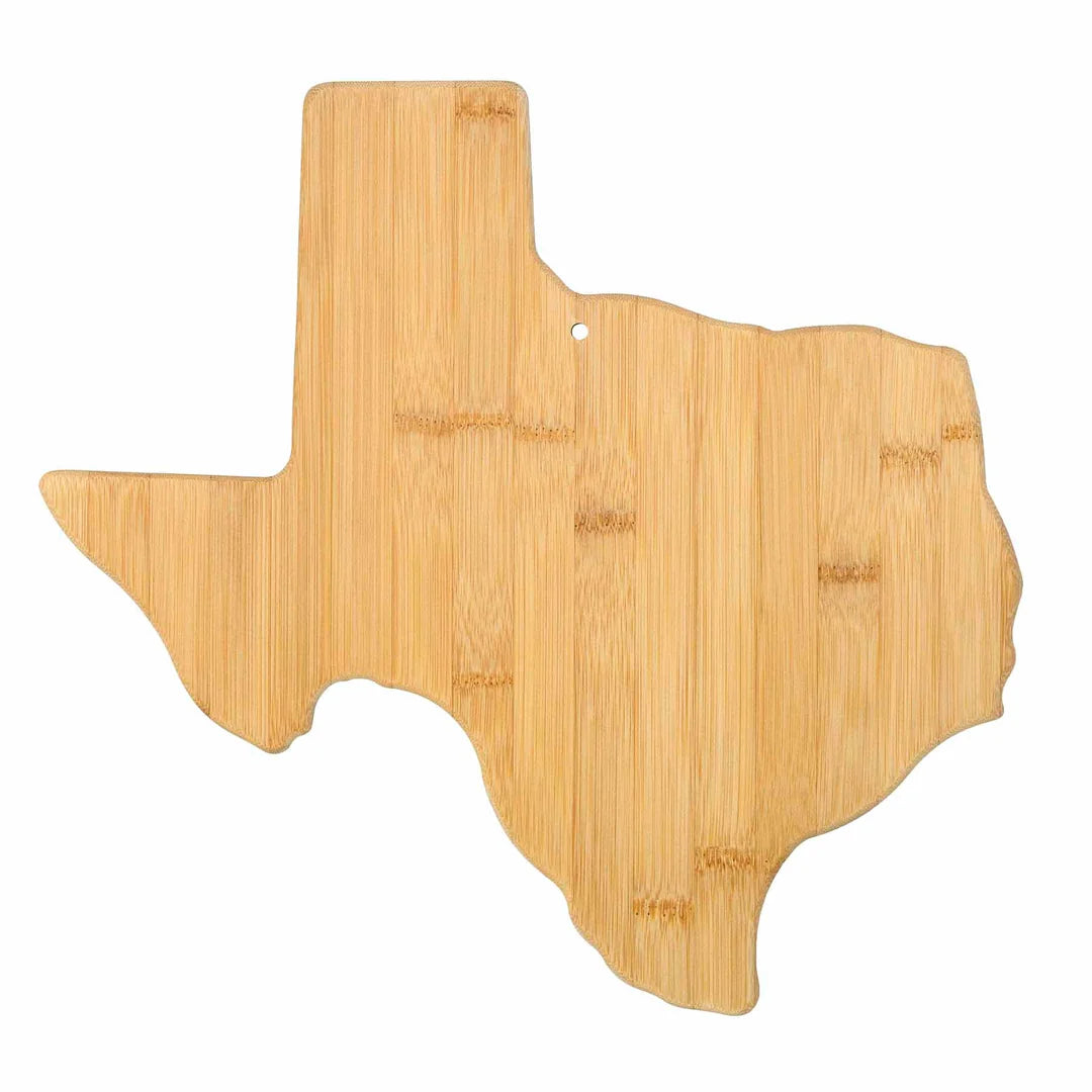 State Shaped Bamboo Cutting Board