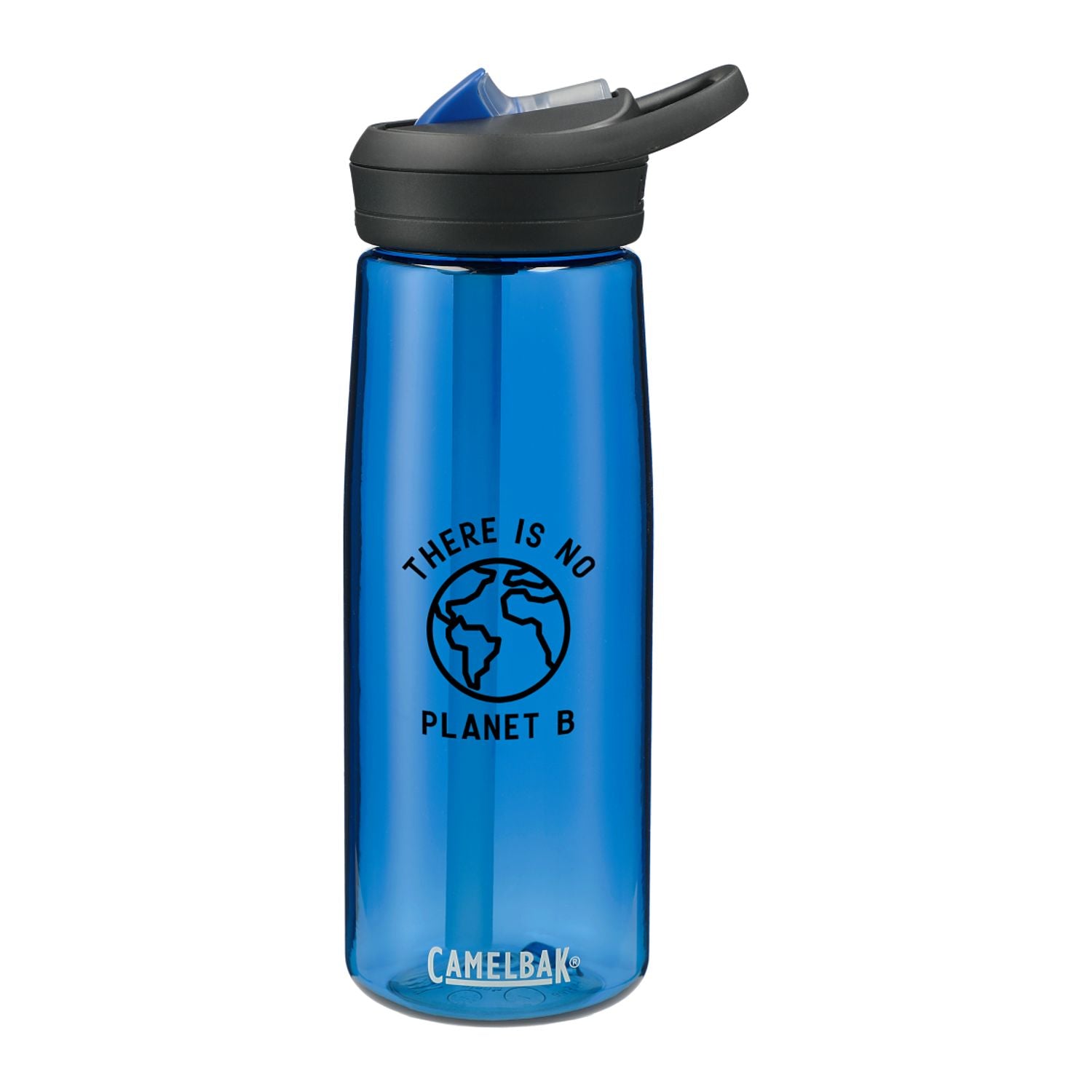 Customizable Camelbak Eddy tritan water bottle in dark blue