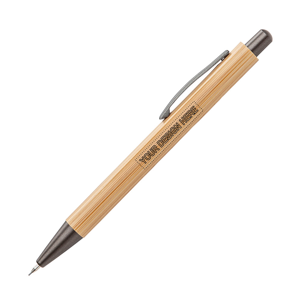 Customized lucky click bamboo pencil.