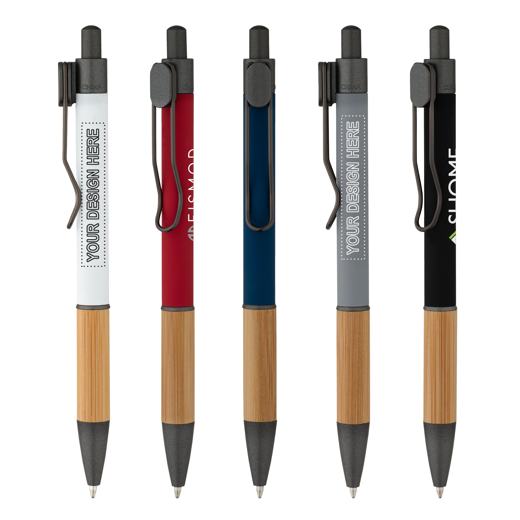 Customized manoa ballpoint bamboo pen variety of colors.