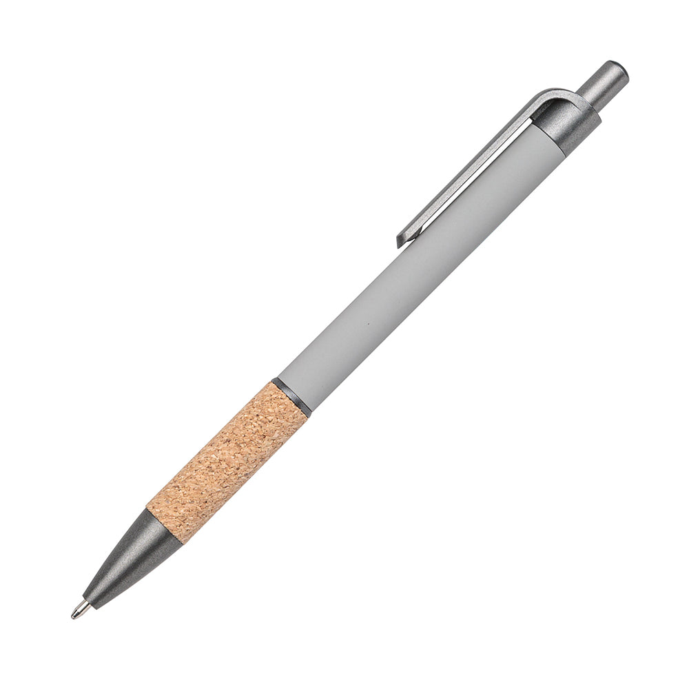 Customized otto aluminum cork pen in gray.