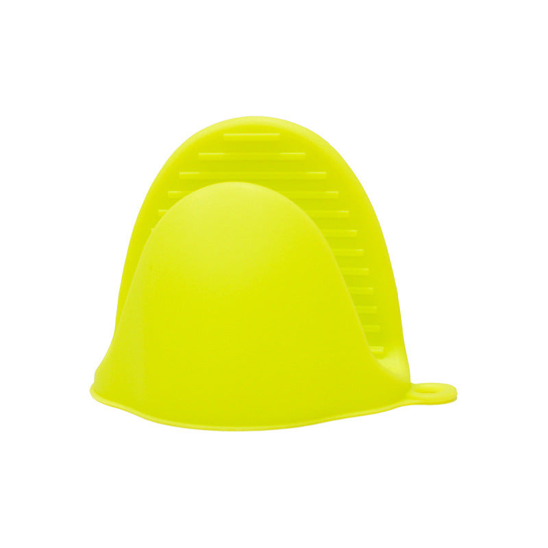 Silicone Oven Mitts in lime green/yellow