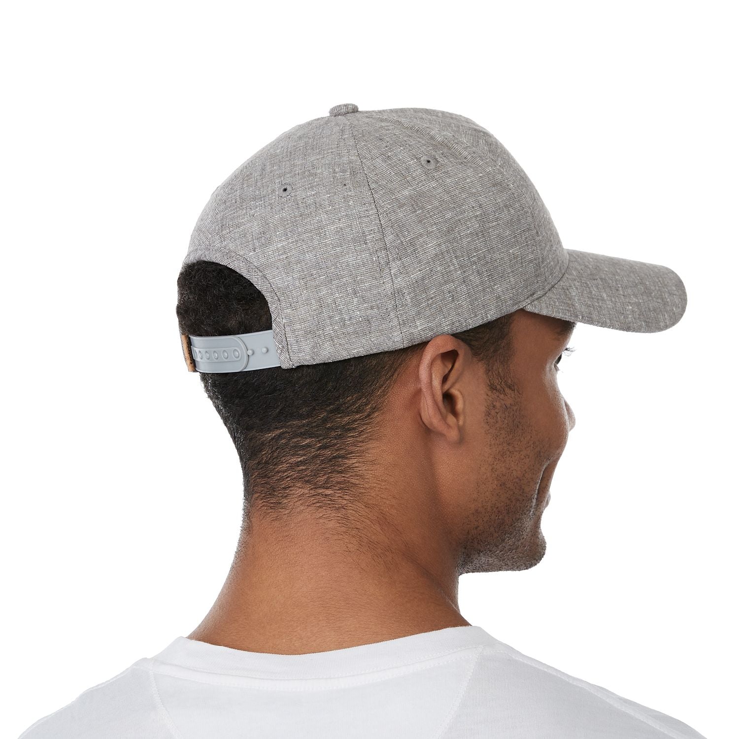 Customizable Tentree basic hemp Altitude hat in grey.