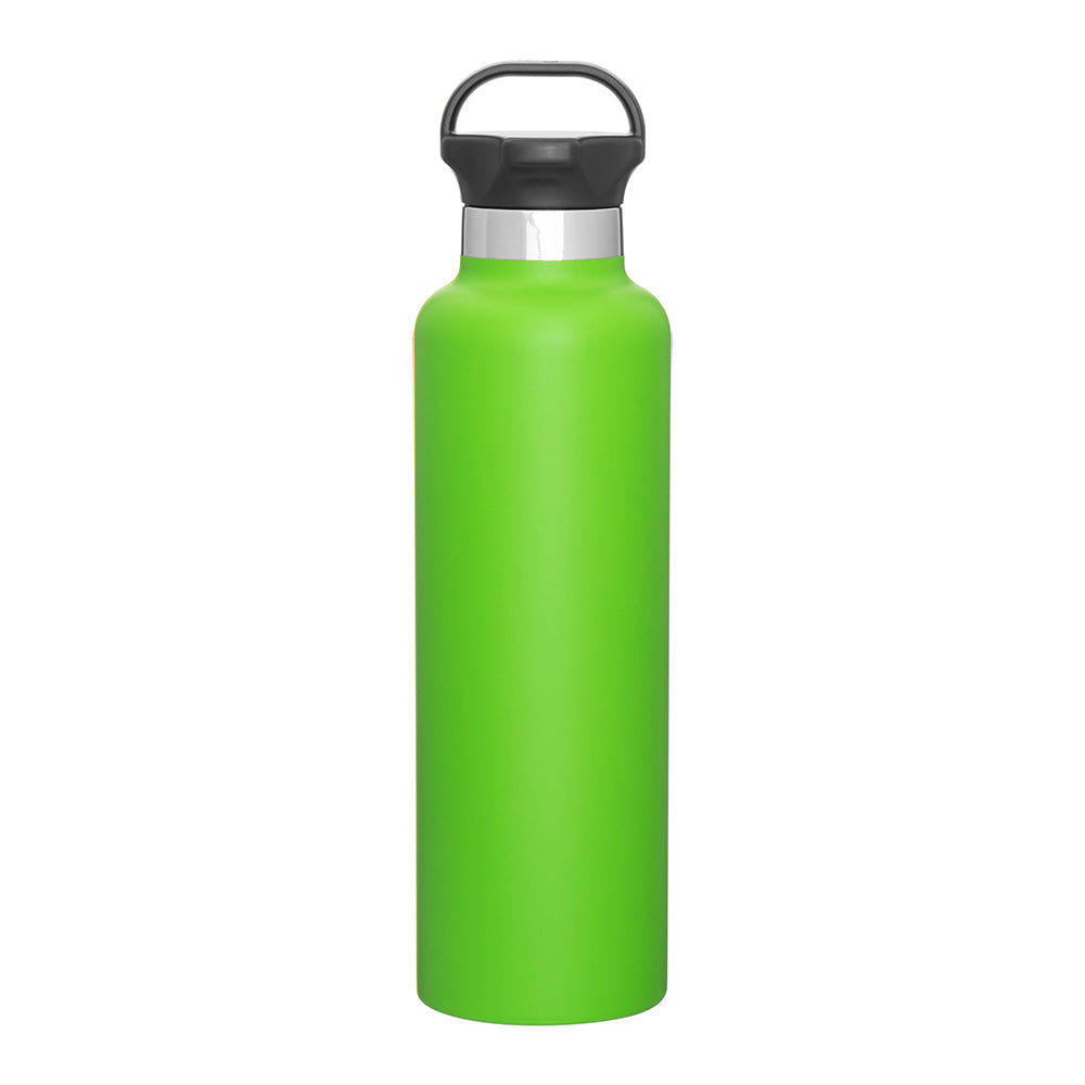 Customizable 24 oz Insulated Stainless Steel Ascent Bottle in lime