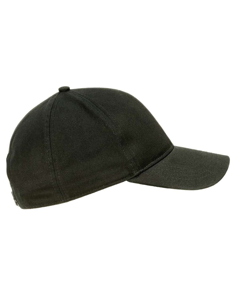 Customizable Econscious Organic Cotton 6-Panel Baseball Hat in black.