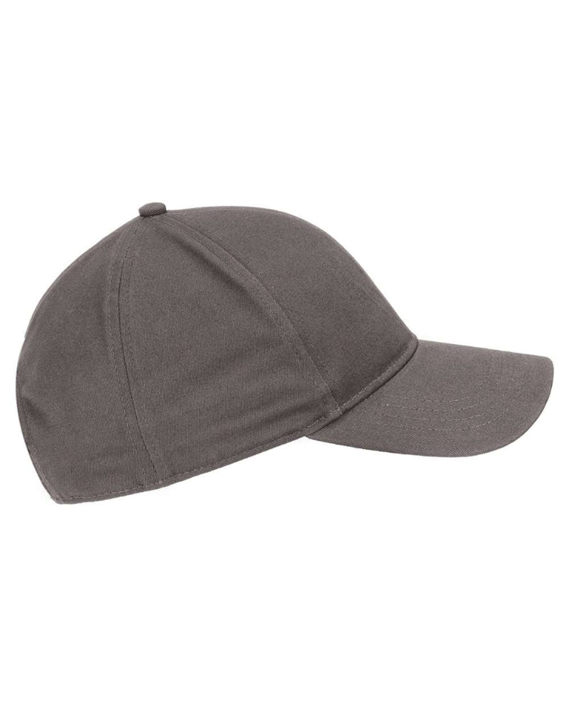 Customizable Econscious Organic Cotton 6-Panel Baseball Hat in gray.