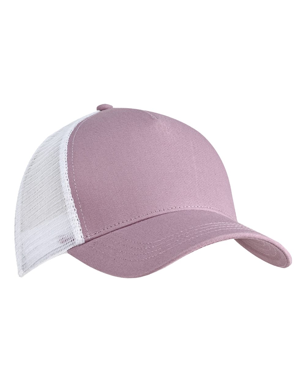 Custom branded Econscious Eco-Blend 5-Panel Trucker Hat in Lilac