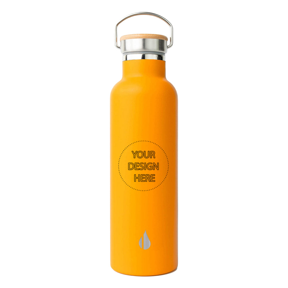 Customizable Elemental® 25 oz Stainless Steel Insulated Bottle in citrus