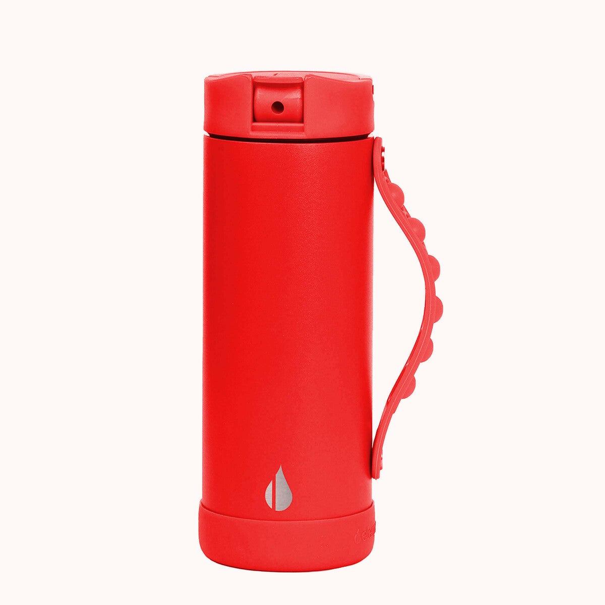 Elemental® 14 oz Stainless Steel Pop Fidget Bottle in red