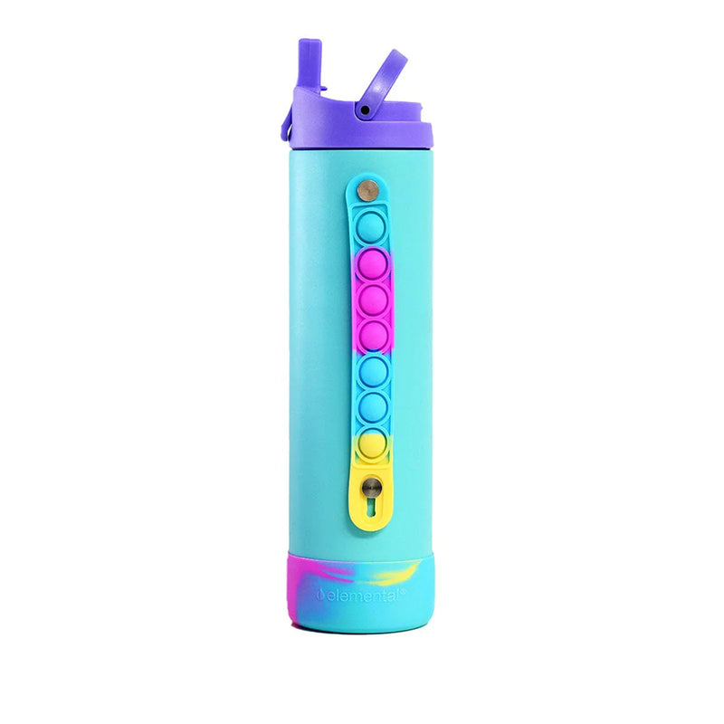 Elemental Iconic Pop Fidget 591ml Bottle with Sport cap - Blue Camo