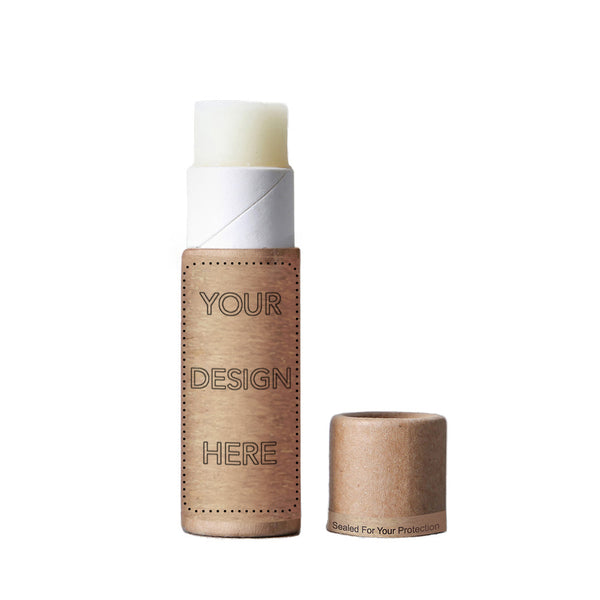 Lip Balm in Compostable Kraft Paper Tube - Custom Branded