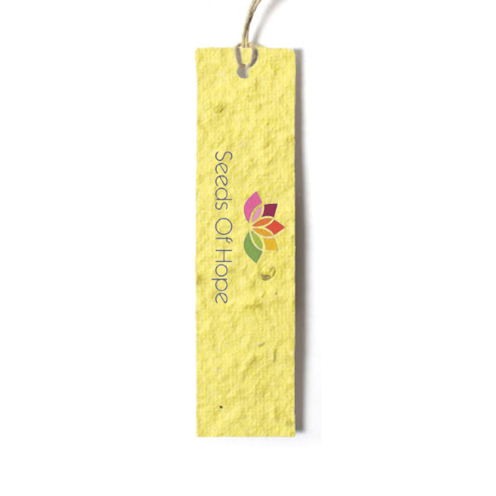 Color Seed Paper Hang Tag example logo