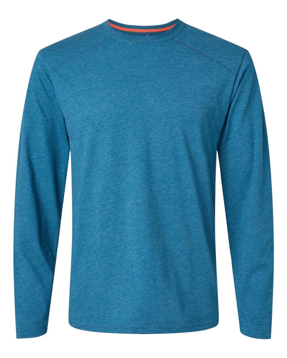 Customizable kastlfel recycledsoft long sleeve shirt in breaker blue.