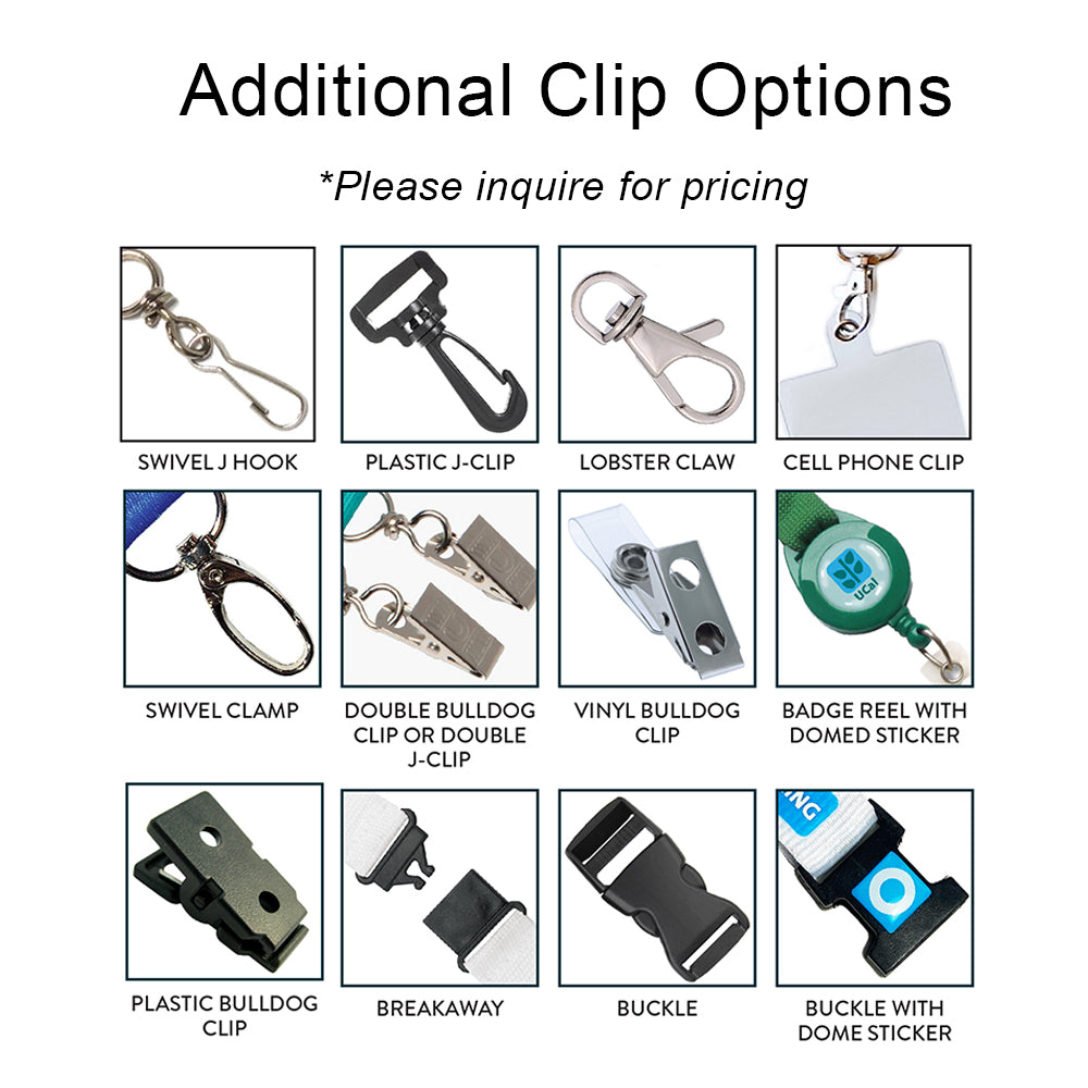 Recycled (rPET) Lanyard Sublimated clip options.