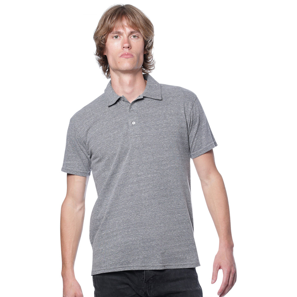 Royal Apparel Unisex Eco Triblend Polo in gray
