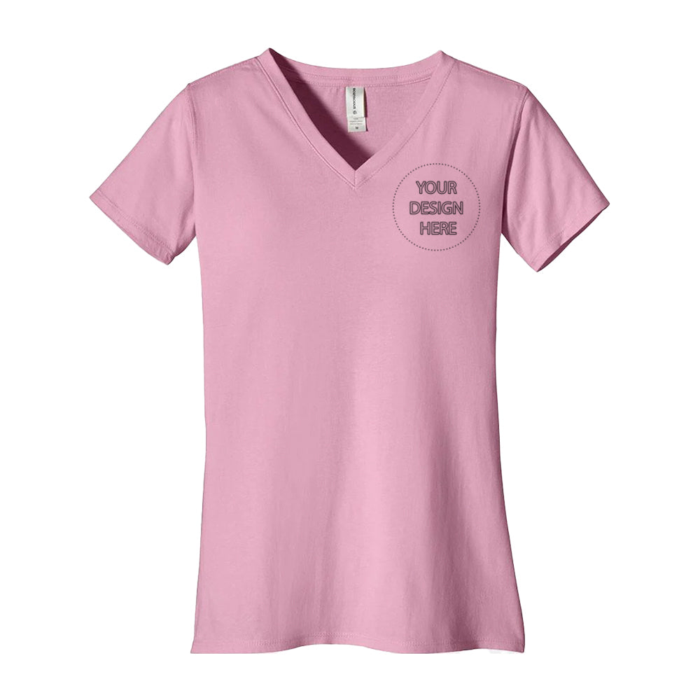 Customizable Econscious Women's v-neck t-shirt in gray.