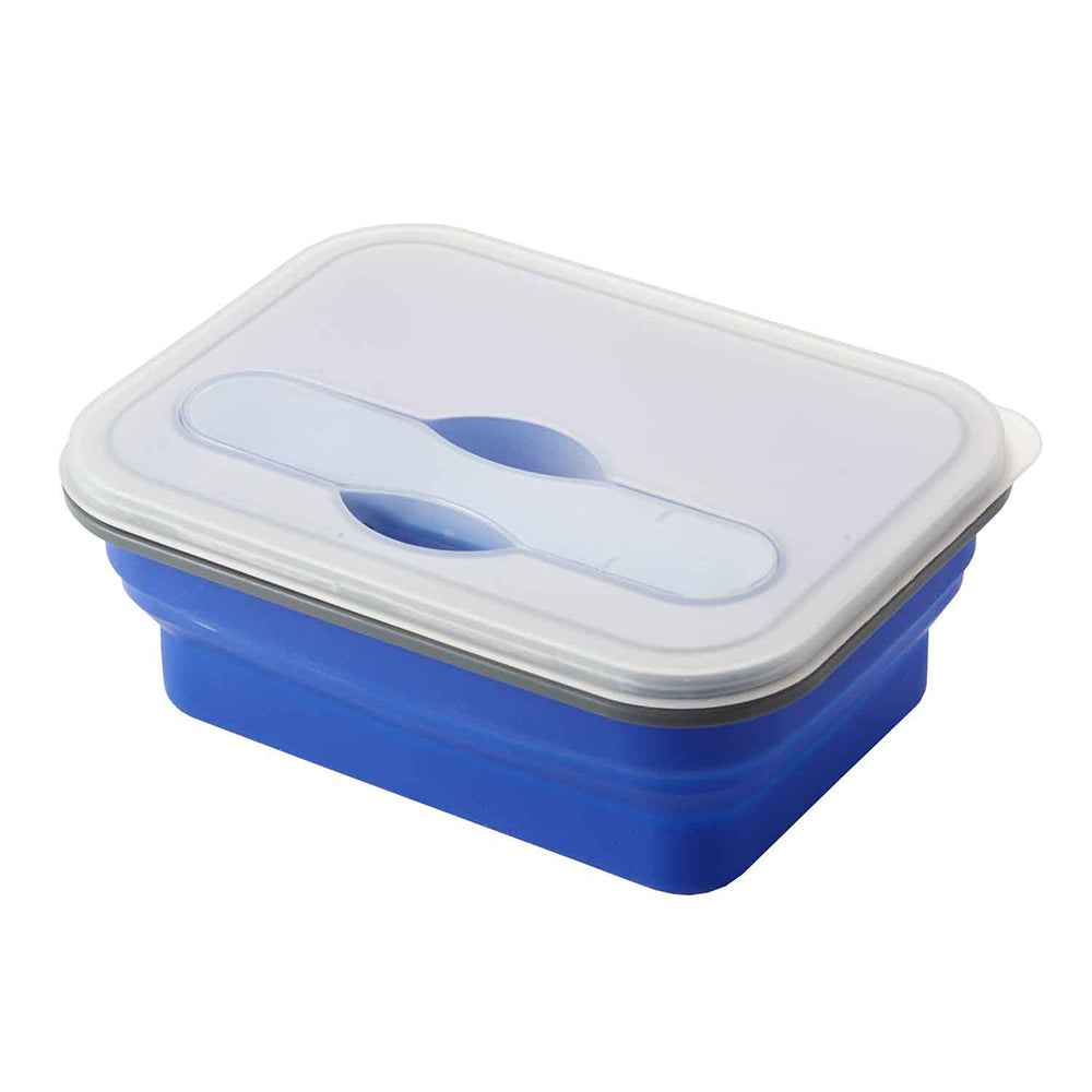 COLLAPSE-IT™ SILICONE LUNCH CONTAINER in blue