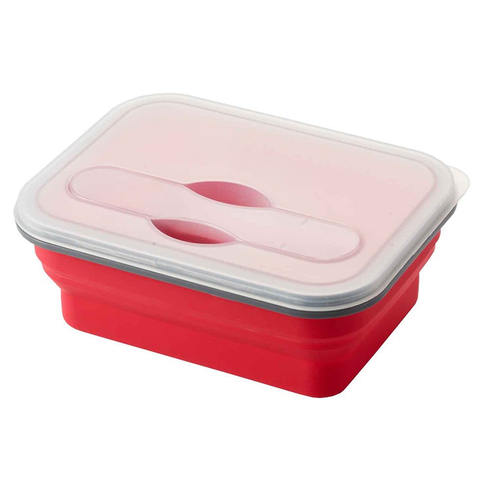 COLLAPSE-IT™ SILICONE LUNCH CONTAINER in red