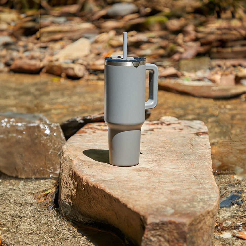 Campus Colors Stainless Steel Vacuum Sealed Sport College ウォーターボトル プロテイン, Twist-On Cap, Built-in Handle for Hot or Cold Drinks, : Campus Colors NCAA Digitally Printed Stainless Steel