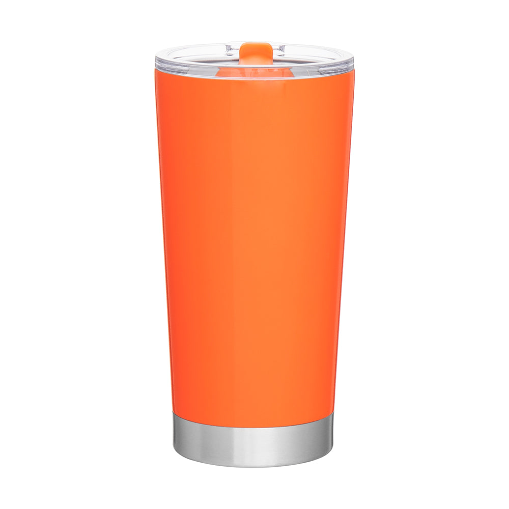 Customizable 20 oz Insulated Stainless Steel Tumbler in orange