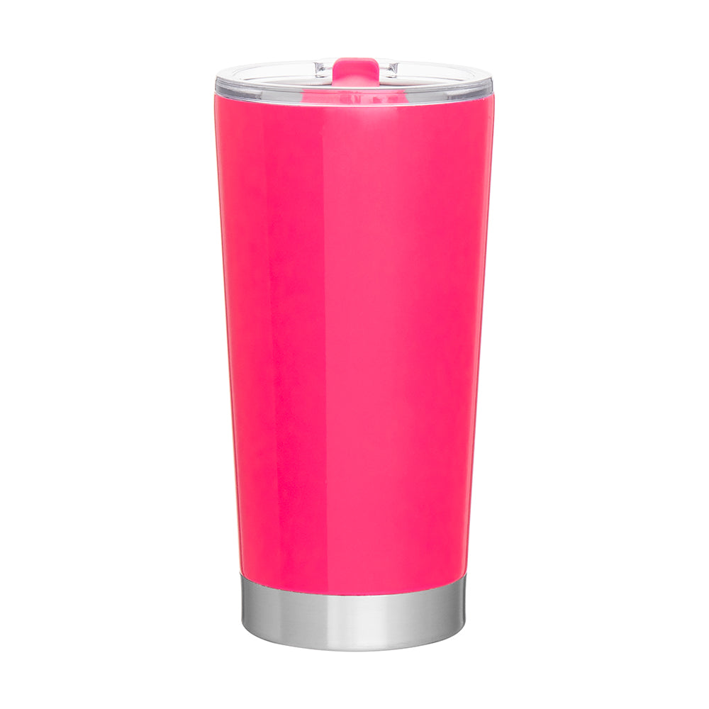 Customizable 20 oz Insulated Stainless Steel Tumbler in pink