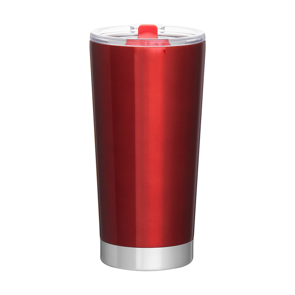 Customizable 20 oz Insulated Stainless Steel Tumbler in red