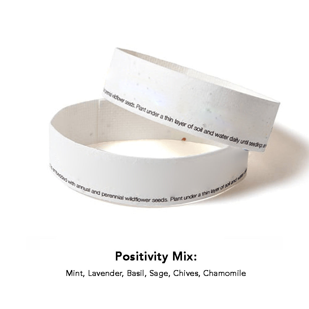 Customizable Seeded Paper Wristband - Made in the USA