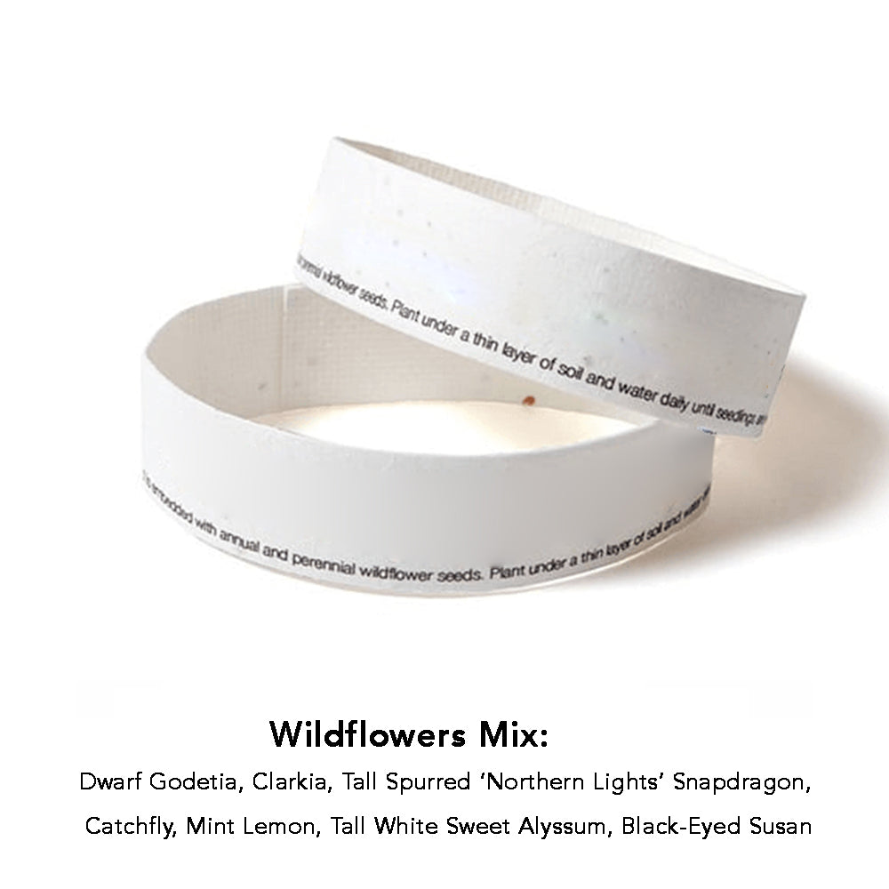 Customizable Seeded Paper Wristband - Made in the USA
